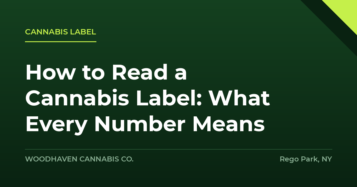 cannabis label - How to Read a Cannabis Label: What Every Number Means